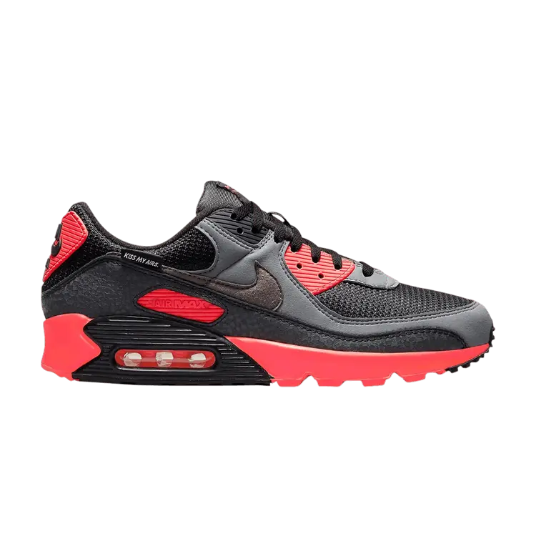 Кроссовки Nike Air Max 90 'Kiss My Airs - Black Laser Crimson', черный
Кроссовки Nike Air Max 90 'Kiss My Airs - Black Laser Crimson', черный