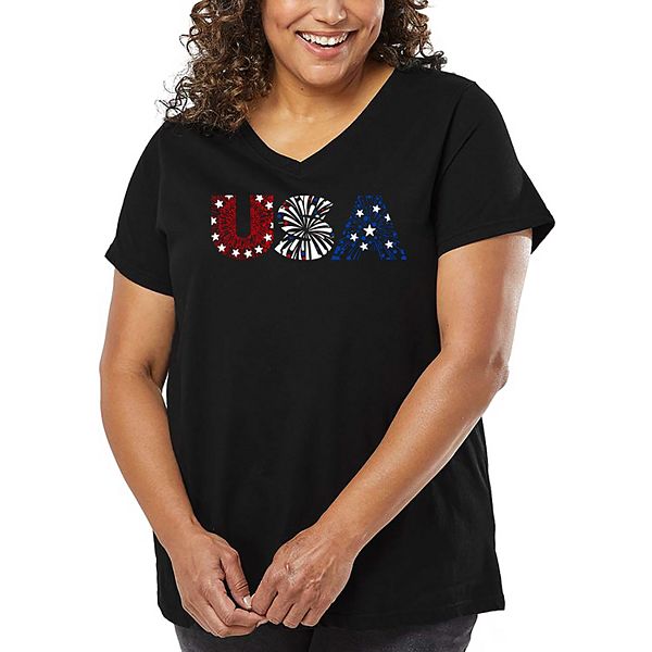 Футболка V-neck с принтом Us fireworks для женщин plus size La Pop Art, Black, Черный, Футболка V-neck с принтом Us fireworks для женщин plus size La Pop Art, Black
Футболка V-neck с принтом Us fireworks для женщин plus size La Pop Art, Black, Черный, Футболка V-neck с принтом Us fireworks для женщин plus size La Pop Art, Black