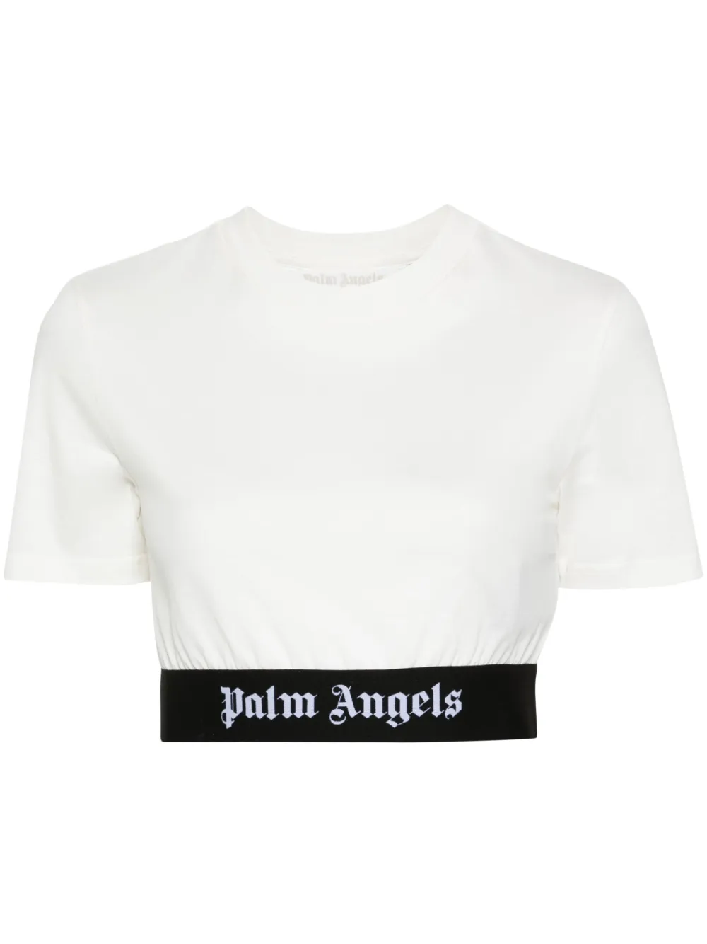 Укороченная футболка с логотипом PALM ANGELS, белый
Укороченная футболка с логотипом PALM ANGELS, белый