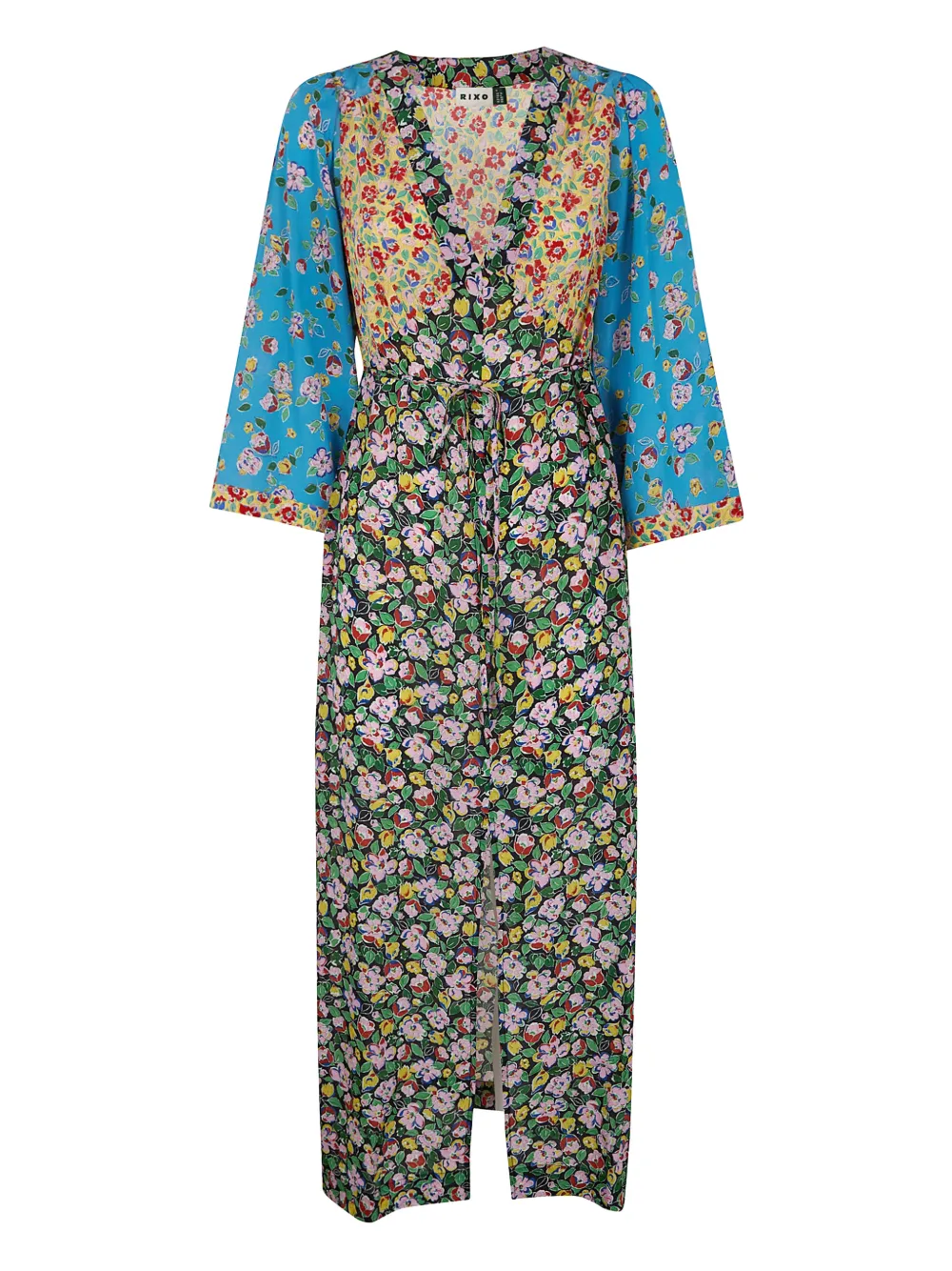 Миди-платье с цветочным принтом и поясом Rixo, черный
Миди-платье с цветочным принтом и поясом Rixo, черный