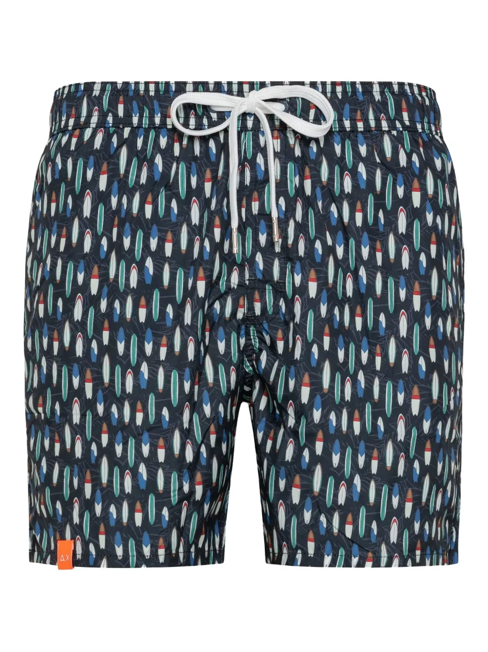 Плавки с принтом в виде досок для серфинга Sun68, черный 
Плавки с принтом в виде досок для серфинга Sun68, черный