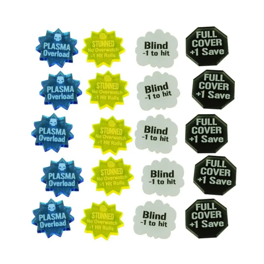 WHv8 — набор жетонов боевых эффектов (20), Warhammer 40k Accessories (Litko Aerosystems) 
WHv8 — набор жетонов боевых эффектов (20), Warhammer 40k Accessories (Litko Aerosystems)