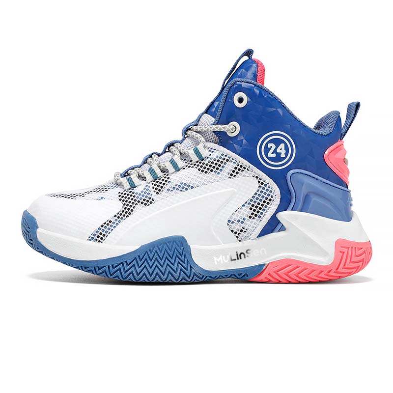 Детские баскетбольные кроссовки с противоскользящей амортизацией, износостойкими и отскоковыми подошвами средней высоты Mulinsen, белый/синий
Детские баскетбольные кроссовки с противоскользящей амортизацией, износостойкими и отскоковыми подошвами средней высоты Mulinsen, белый/синий