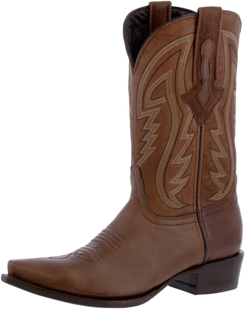 Мужские коричневые ковбойские сапоги Texas Legacy, западный стиль, цельная кожа, зауженный носок
Мужские коричневые ковбойские сапоги Texas Legacy, западный стиль, цельная кожа, зауженный носок