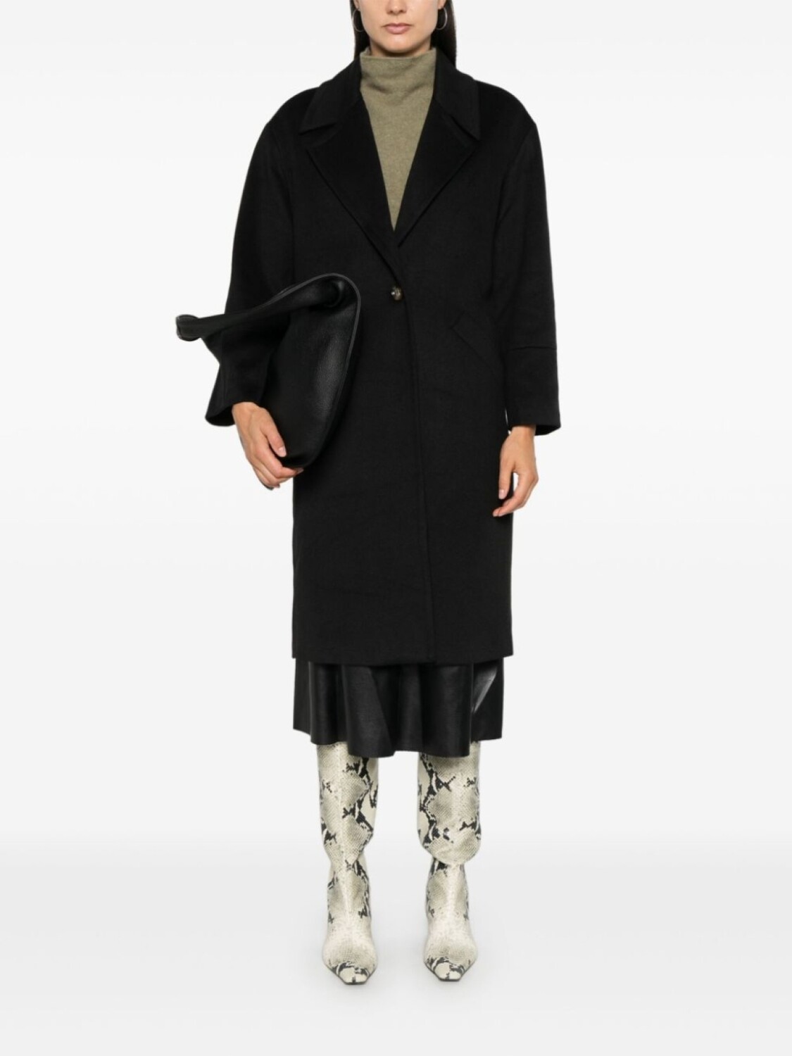 Kaos однобортное пальто, черный
Kaos однобортное пальто, черный