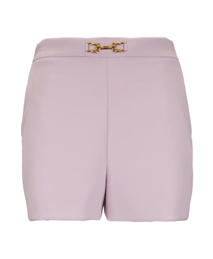 Кварцовые шорты с пряжкой в виде конской уздечки Elisabetta Franchi, розовый
Кварцовые шорты с пряжкой в виде конской уздечки Elisabetta Franchi, розовый