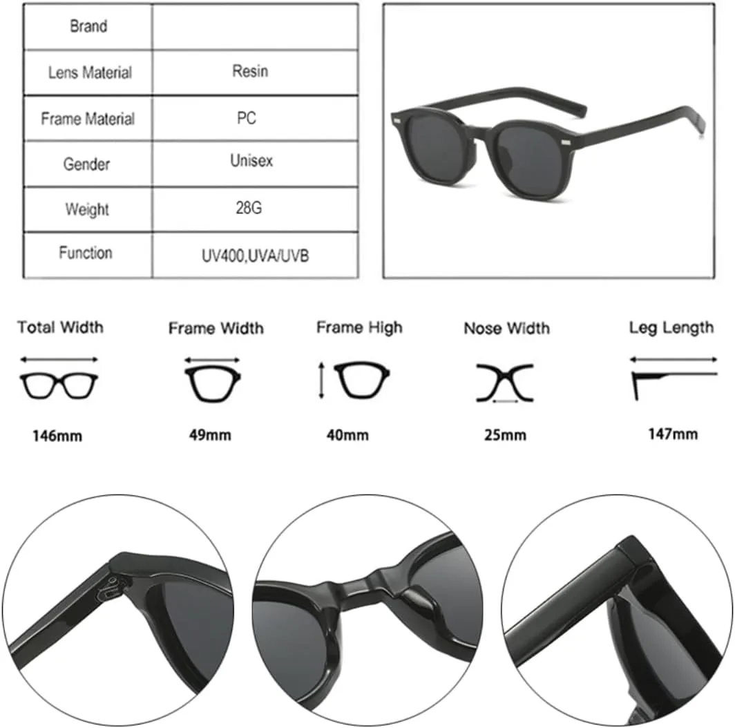 Винтажные панк-солнцезащитные очки для женщин, модные желто-голубые очки с защитой от УФ-излучения, мужские модные очки с заклепками, овальные UUPTTPL, Black Gray
Винтажные панк-солнцезащитные очки для женщин, модные желто-голубые очки с защитой от УФ-излучения, мужские модные очки с заклепками, овальные UUPTTPL, Black Gray