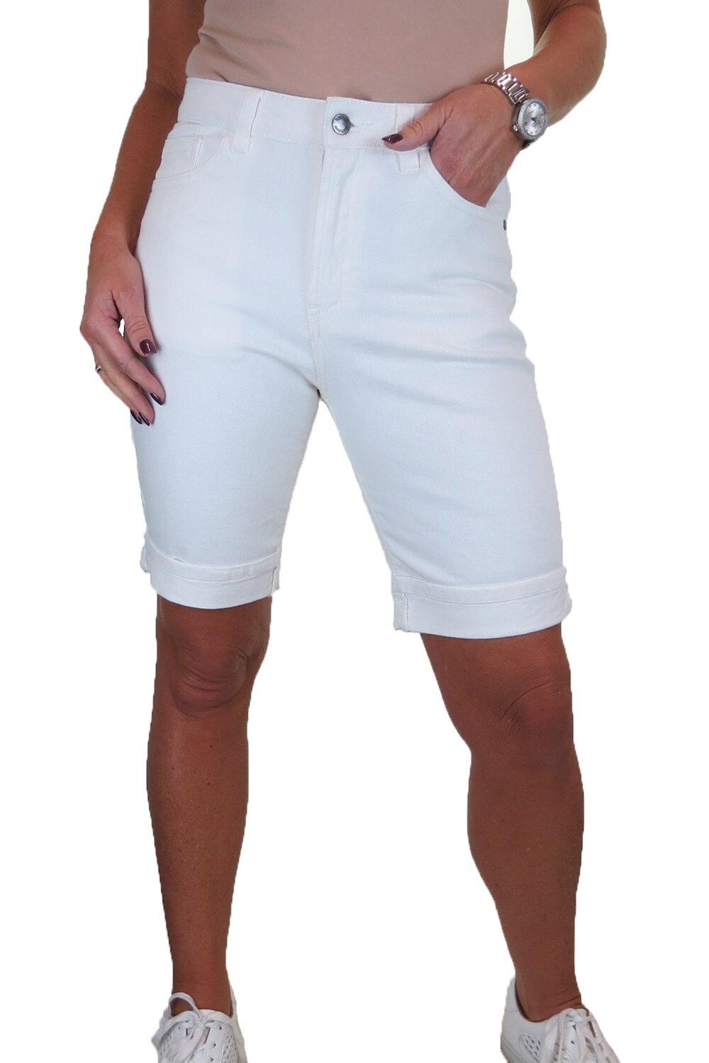 Узкие джинсовые шорты-бермуды Paulo Due, белый
Узкие джинсовые шорты-бермуды Paulo Due, белый