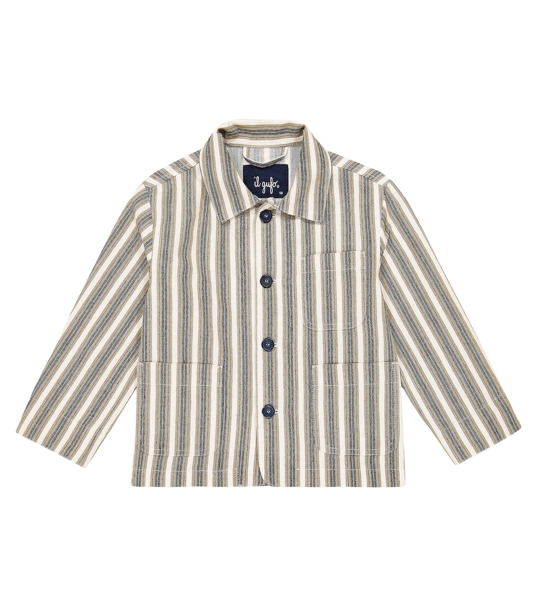 Полосатая куртка из смесового хлопка Il Gufo, разноцветный
Полосатая куртка из смесового хлопка Il Gufo, разноцветный