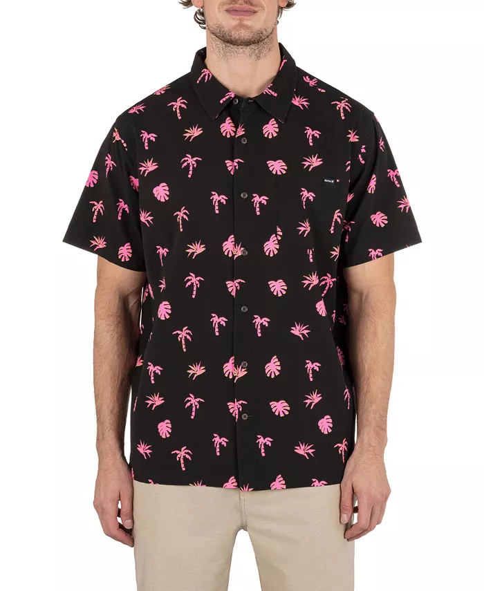 Мужская рубашка с коротким рукавом Rincon Hurley, черный 
Мужская рубашка с коротким рукавом Rincon Hurley, черный