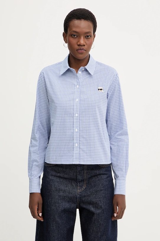 Хлопковая рубашка ikon Karl Lagerfeld, синий
Хлопковая рубашка ikon Karl Lagerfeld, синий