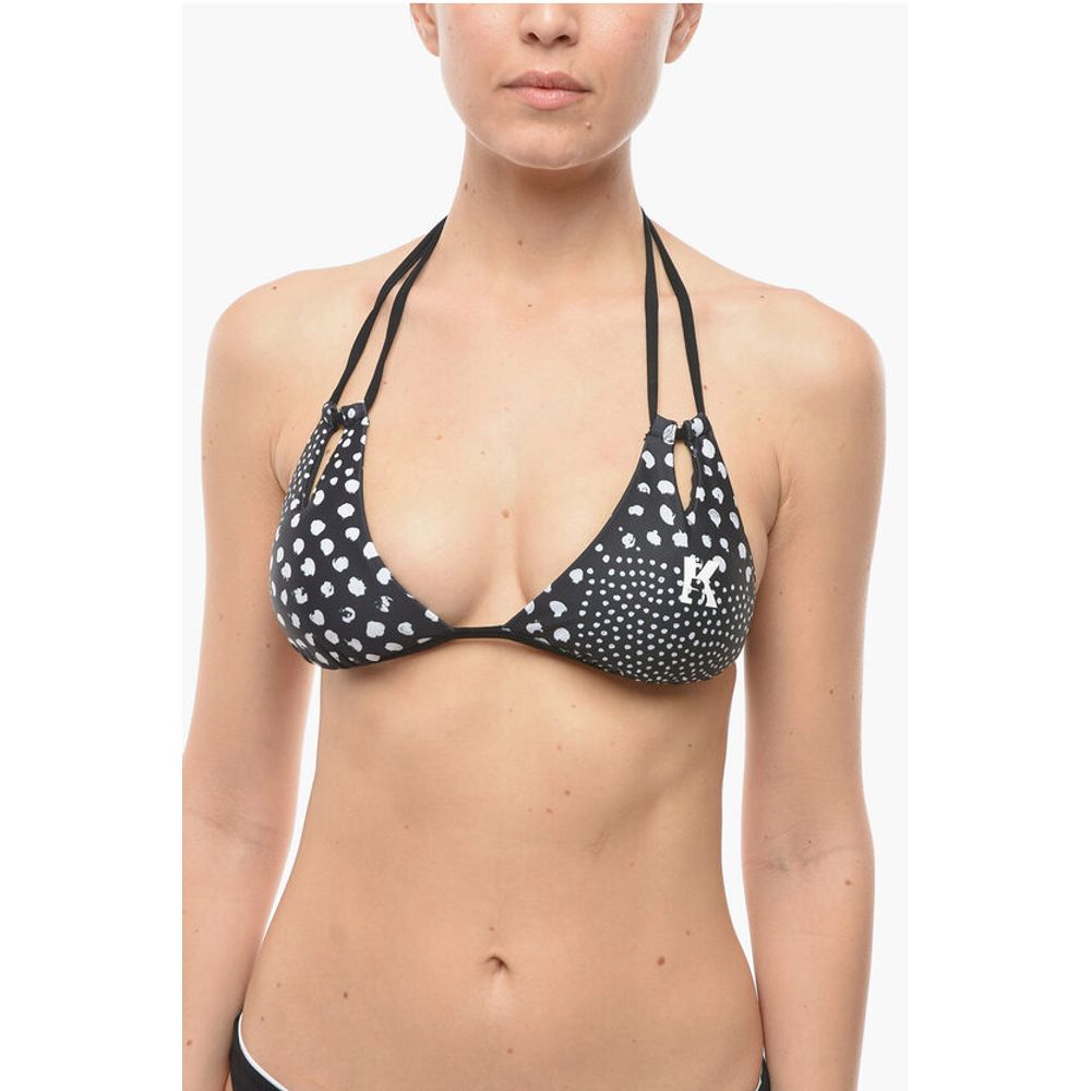 Треугольный бикини-топ с контрастными деталями Karl Lagerfeld, Black and White
Треугольный бикини-топ с контрастными деталями Karl Lagerfeld, Black and White