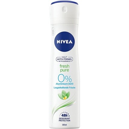 NIVEA Без алюминия, с ароматом жасмина и освежающей формулой, 48-часовая защита Fresh Pure Deo Spray 150 мл
NIVEA Без алюминия, с ароматом жасмина и освежающей формулой, 48-часовая защита Fresh Pure Deo Spray 150 мл