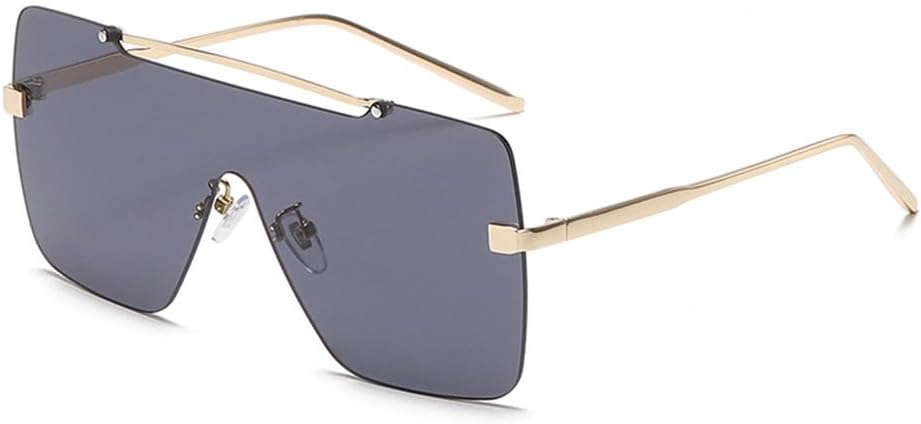 Большие солнцезащитные очки для женщин, модные, с плоской верхней частью, градиентными линзами, цельные, мужские очки с защитой от УФ-излучения UV400 для активного отдыха KTUCN, Black
Большие солнцезащитные очки для женщин, модные, с плоской верхней частью, градиентными линзами, цельные, мужские очки с защитой от УФ-излучения UV400 для активного отдыха KTUCN, Black