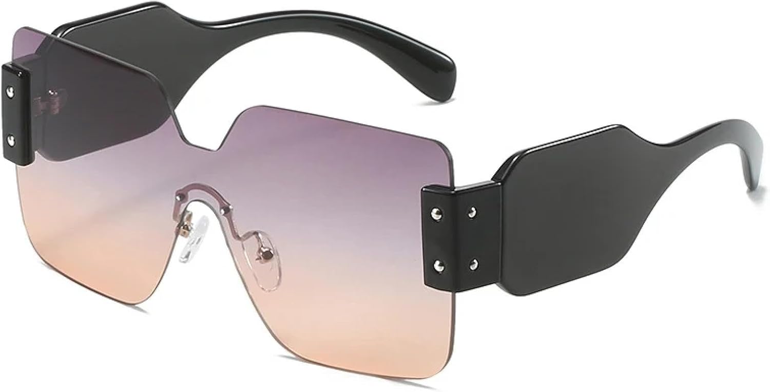 Модные цельные солнцезащитные очки без оправы для женщин и мужчин, винтажные, с широкими дужками, в крупной оправе, для активного отдыха и вождения, с защитой от УФ-излучения UV400 TKKTLLT, Black Gray Yellow
Модные цельные солнцезащитные очки без оправы для женщин и мужчин, винтажные, с широкими дужками, в крупной оправе, для активного отдыха и вождения, с защитой от УФ-излучения UV400 TKKTLLT, Black Gray Yellow