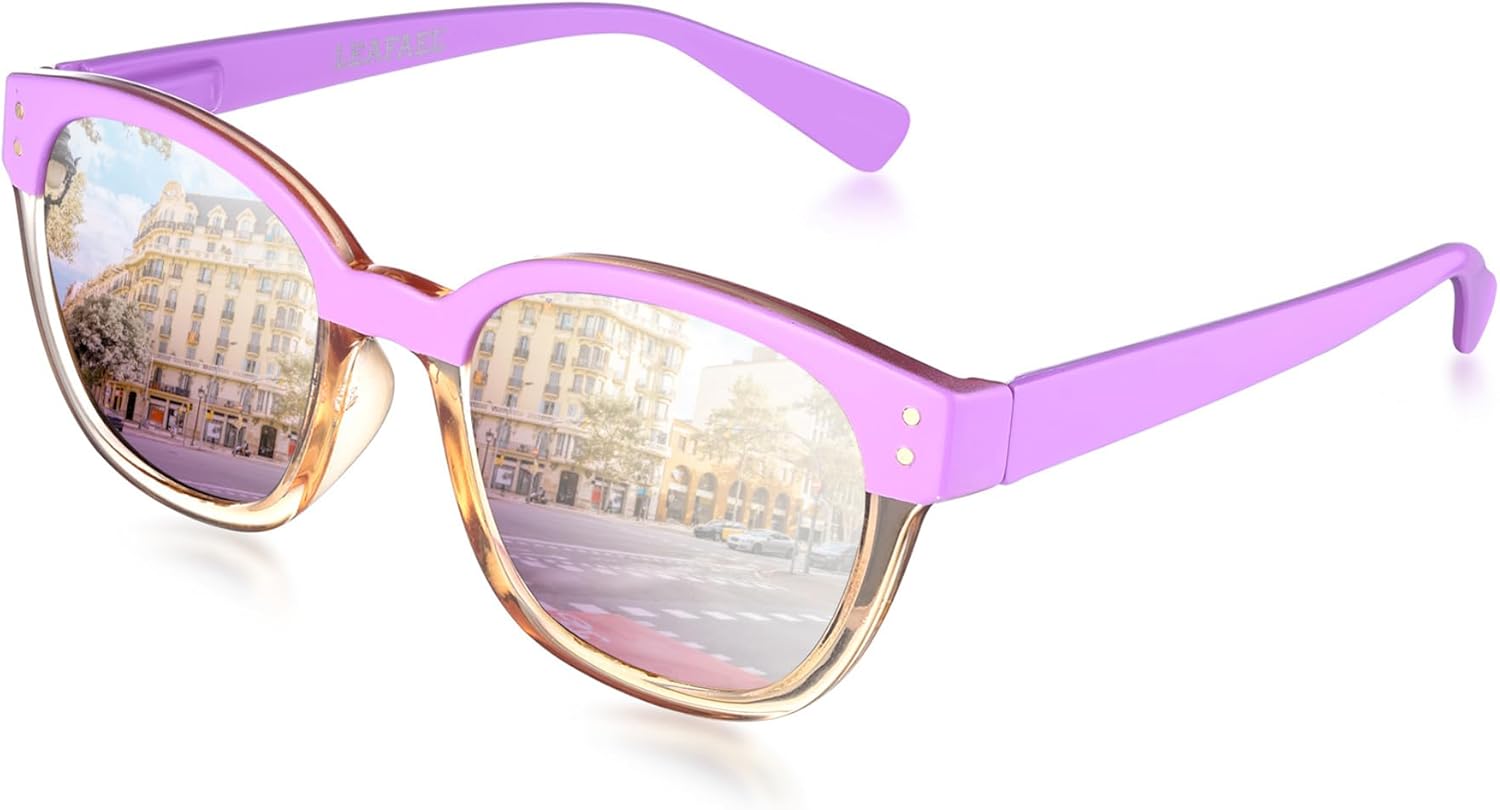 Женские поляризованные солнцезащитные очки Leafael в модном двухцветном дизайне, защита от УФ-излучения UV400, квадратная оправа в стиле ретро, для активного отдыха, 07 Light Purple
Женские поляризованные солнцезащитные очки Leafael в модном двухцветном дизайне, защита от УФ-излучения UV400, квадратная оправа в стиле ретро, для активного отдыха, 07 Light Purple