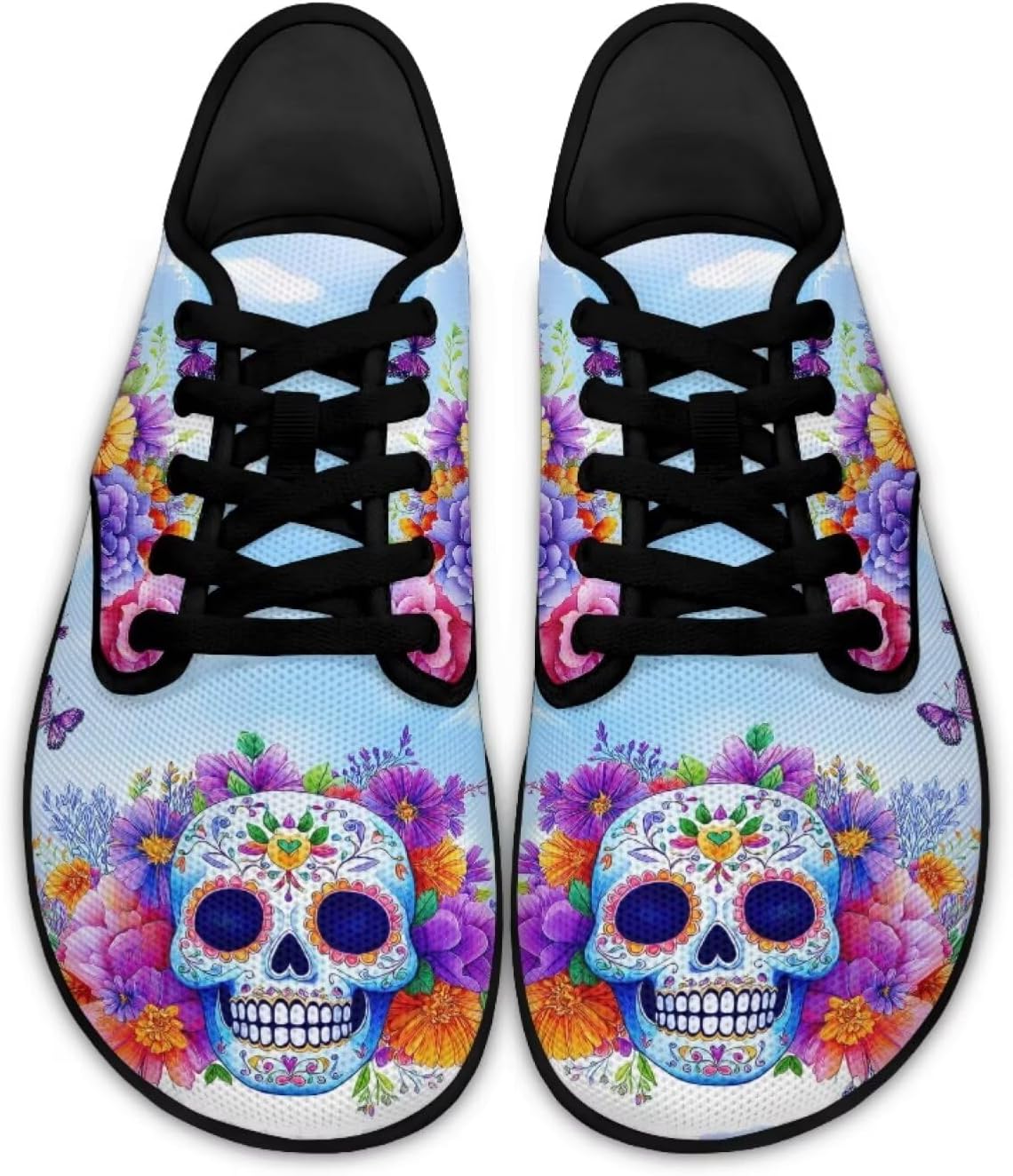 Кроссовки с широким носком в виде черепа для мужчин и женщин, минималистичные, дышащие, для бега по тропинкам и ходьбы Pointodoor, Skull Butterfly Flower
Кроссовки с широким носком в виде черепа для мужчин и женщин, минималистичные, дышащие, для бега по тропинкам и ходьбы Pointodoor, Skull Butterfly Flower