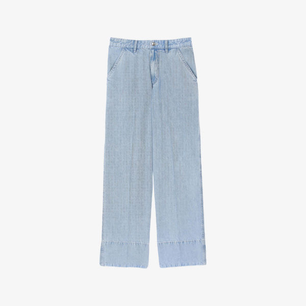 Джинсы мешковатые Sandro с заниженной талией, синий
Джинсы мешковатые Sandro с заниженной талией, синий