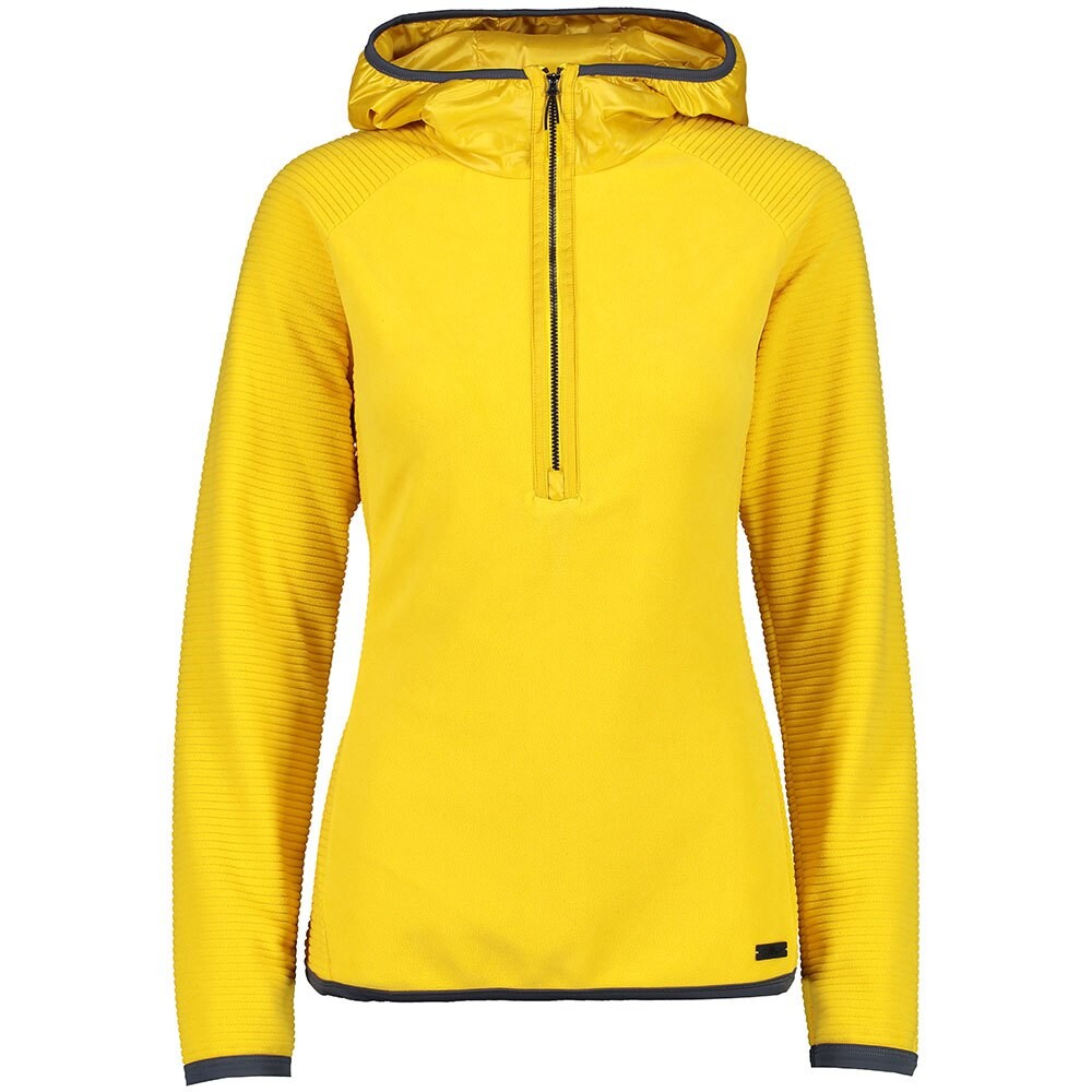 Толстовка на молнии CMP Fix Hood Half Zip 31G3416, желтый 
Толстовка на молнии CMP Fix Hood Half Zip 31G3416, желтый