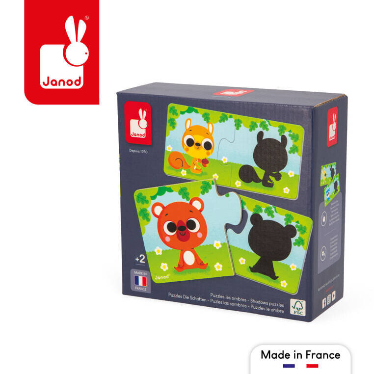 Janod, Первый пазл для пары: Животные и их тени, 24 шт.
Janod, Первый пазл для пары: Животные и их тени, 24 шт.
