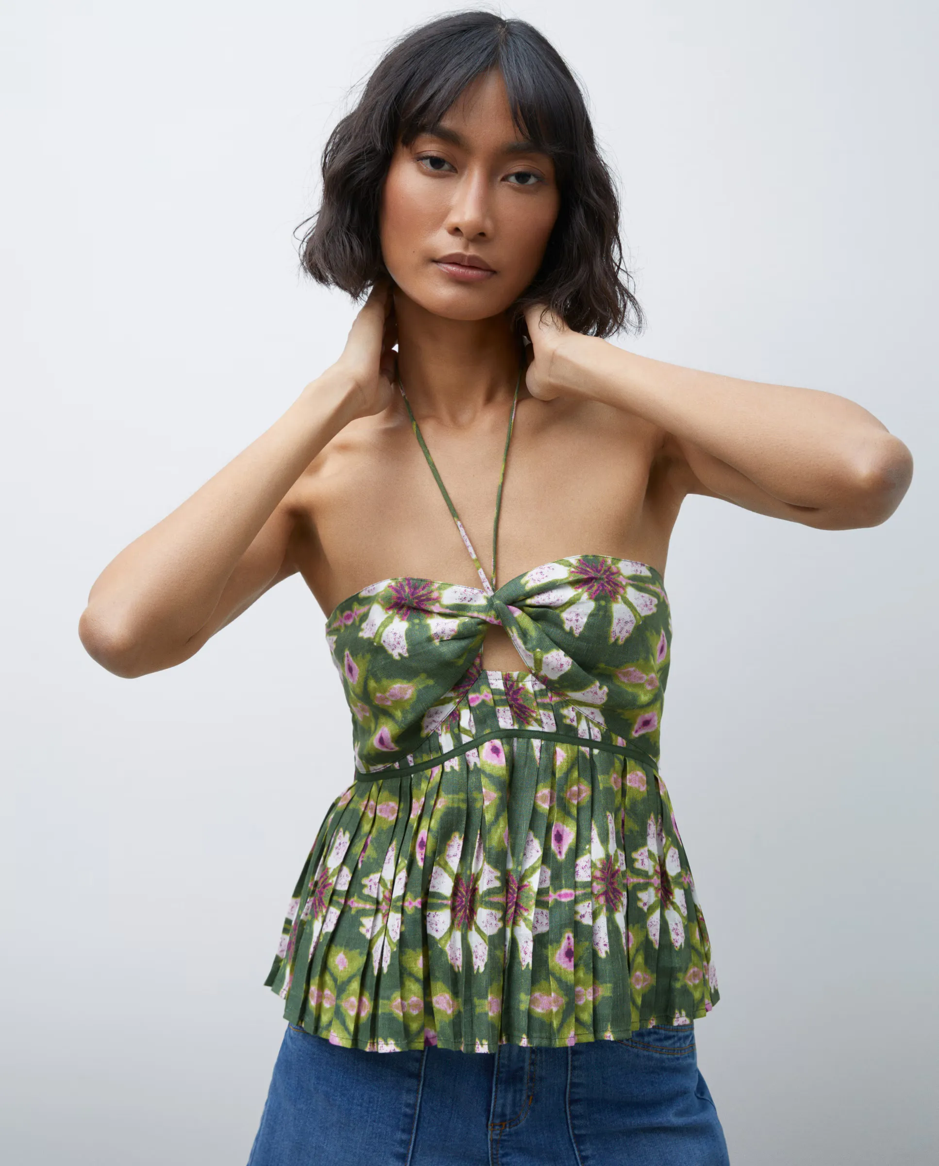 Женский топ без рукавов с принтом Tintoretto, зеленый
Женский топ без рукавов с принтом Tintoretto, зеленый