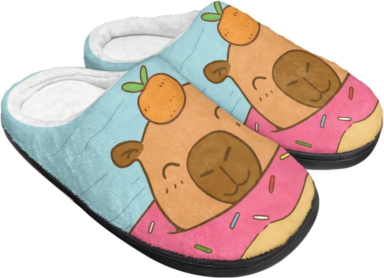 Женские уютные пушистые тапочки унисекс с легким надеванием, повседневные домашние тапочки для спальни с противоскользящей подошвой для мужчин Tomeusey, Capybara
Женские уютные пушистые тапочки унисекс с легким надеванием, повседневные домашние тапочки для спальни с противоскользящей подошвой для мужчин Tomeusey, Capybara