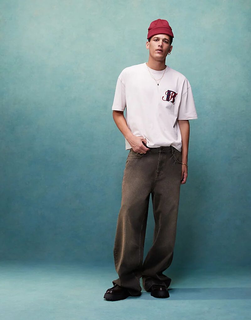 Мешковатые джинсы коричневого цвета ASOS DESIGN
Мешковатые джинсы коричневого цвета ASOS DESIGN