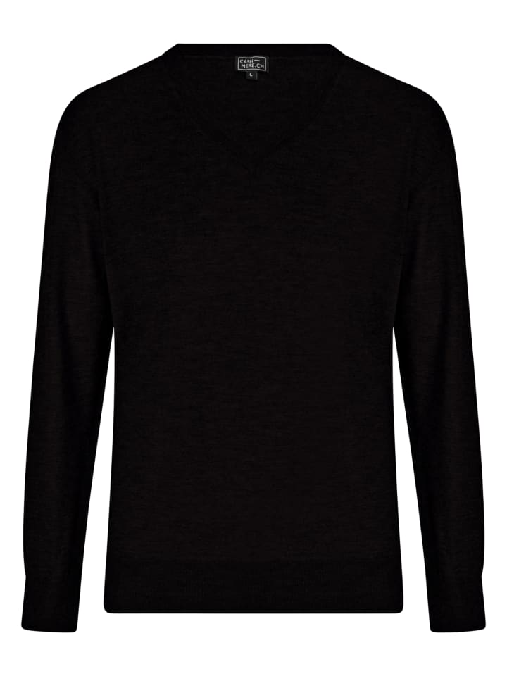 Свитер с V-образным вырезом черного цвета CASH-MERE.CH
Свитер с V-образным вырезом черного цвета CASH-MERE.CH