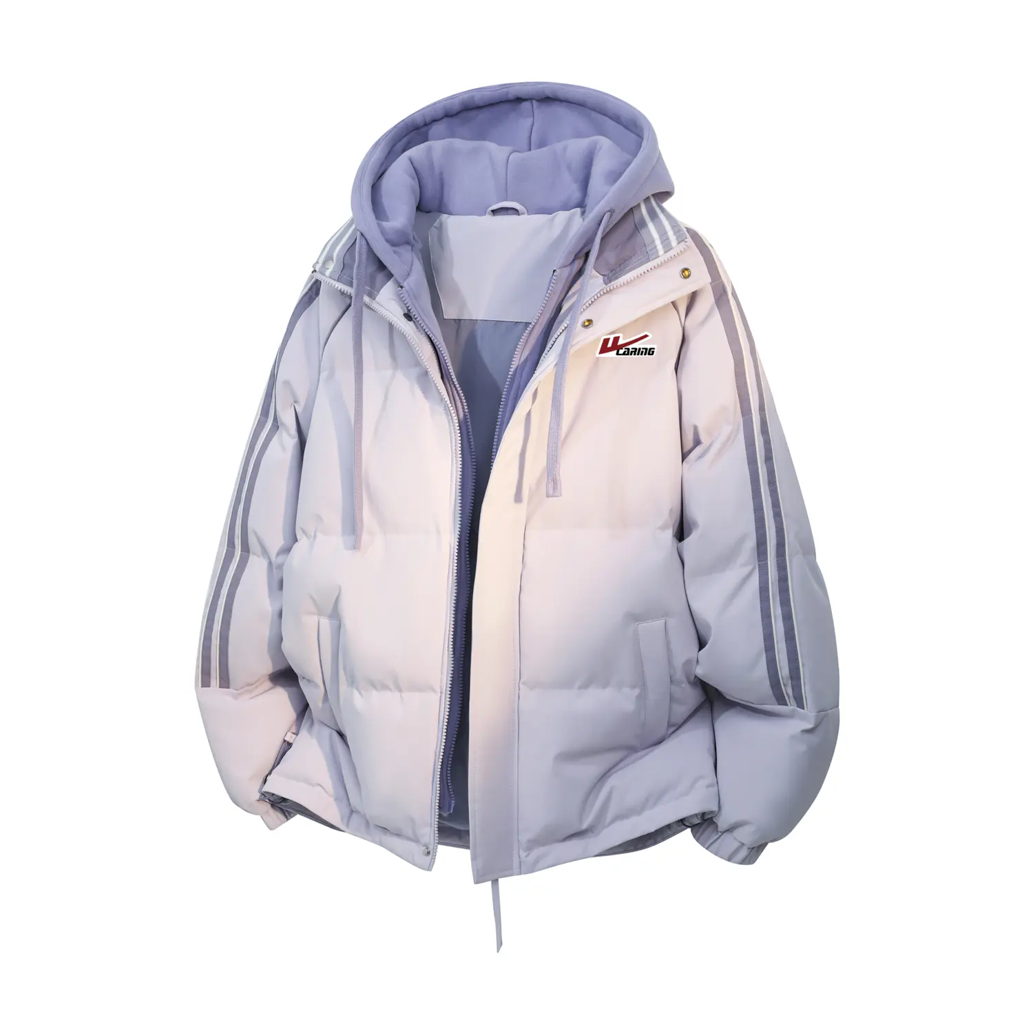 Пуховик Unisex с капюшоном, утепленный флисом, стиль Mock Two Piece WARRIOR, hazy фиолетовый (diy badge)
Пуховик Unisex с капюшоном, утепленный флисом, стиль Mock Two Piece WARRIOR, hazy фиолетовый (diy badge)