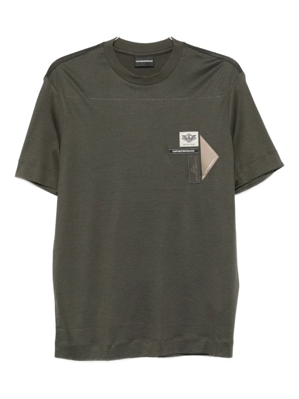 Футболка с нашивками Emporio Armani, зеленый
Футболка с нашивками Emporio Armani, зеленый