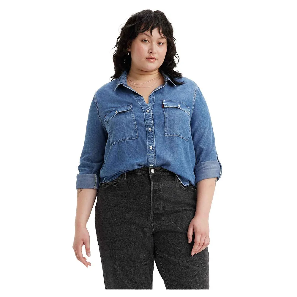 Рубашка с длинным рукавом Levi´s Plus Doreen Utility Plus Size, синий
Рубашка с длинным рукавом Levi´s Plus Doreen Utility Plus Size, синий