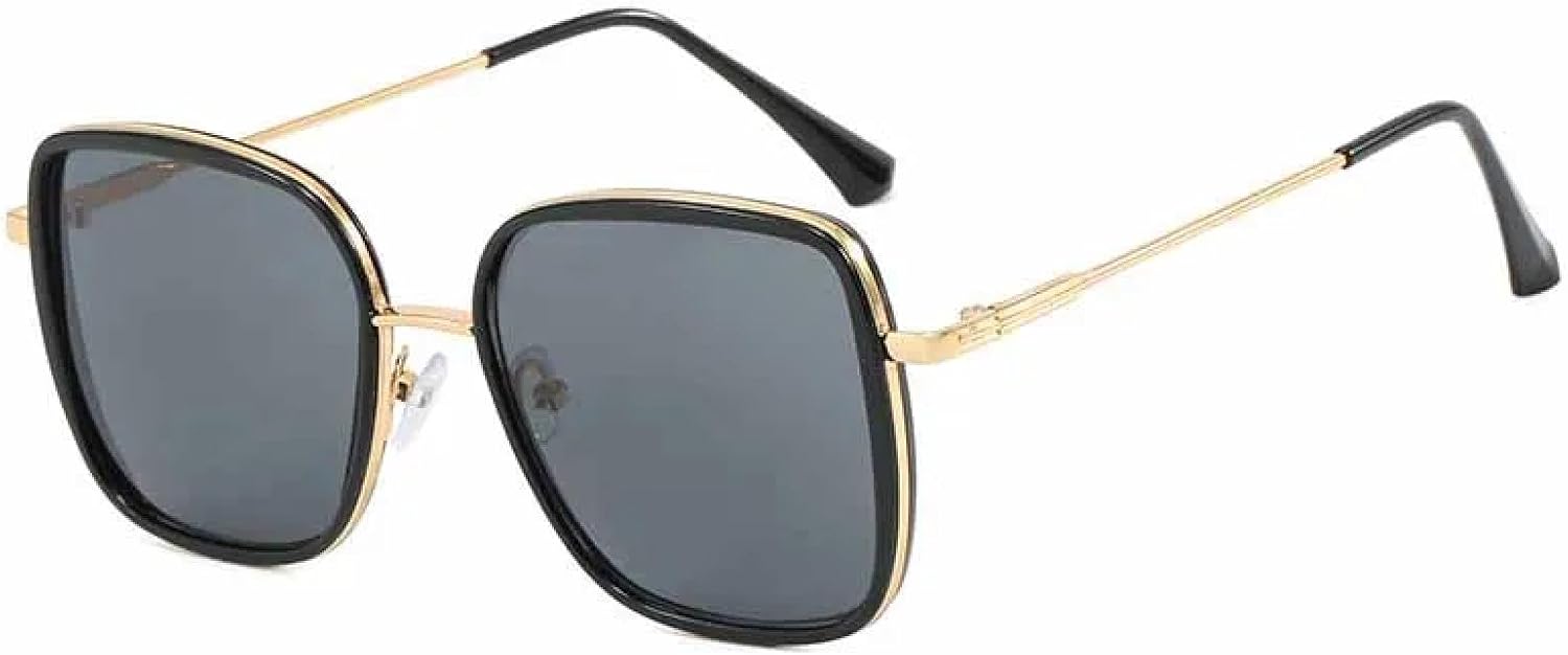 Модные солнцезащитные очки большого размера с металлическими дужками для женщин и мужчин, летние, для путешествий и вечеринок, с защитой от УФ-излучения UV400 TKKTLLT, Black Gray
Модные солнцезащитные очки большого размера с металлическими дужками для женщин и мужчин, летние, для путешествий и вечеринок, с защитой от УФ-излучения UV400 TKKTLLT, Black Gray