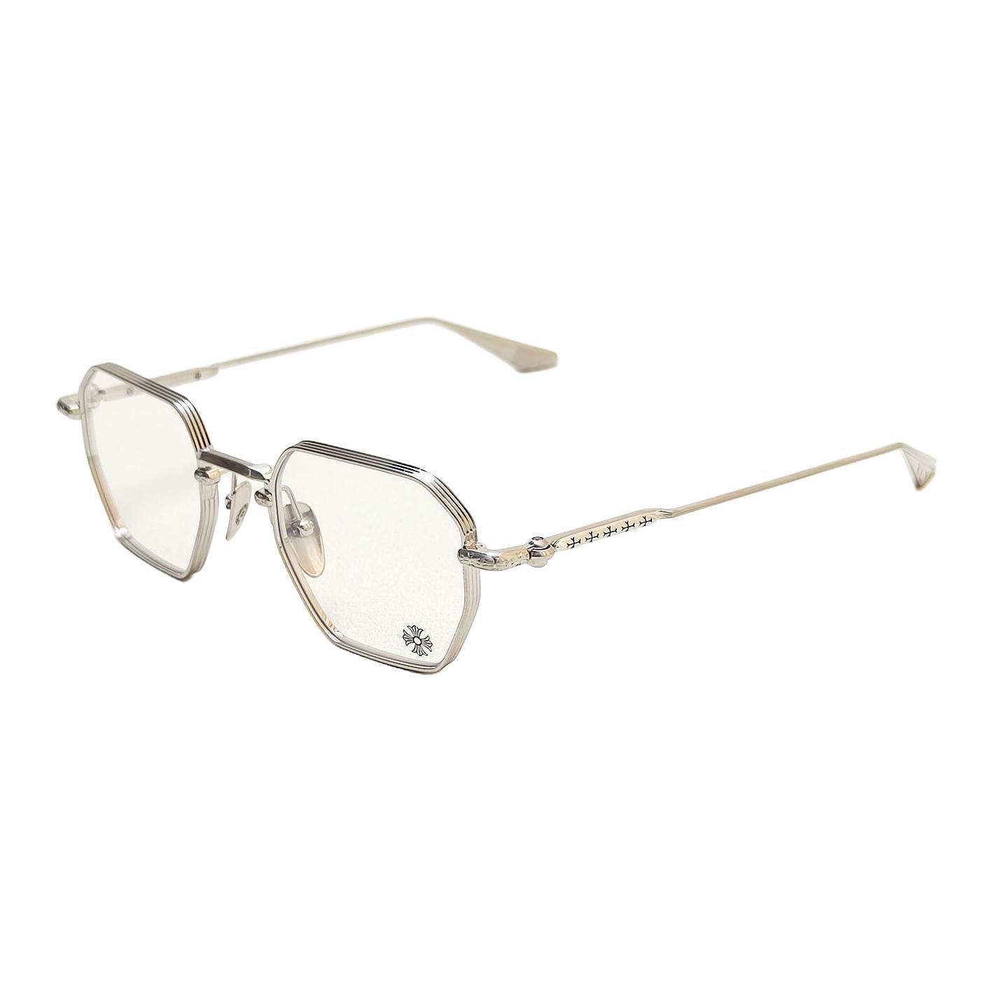 Chrome Hearts Серебряная оправа для очков нестандартной формы унисекс, Silver
Chrome Hearts Серебряная оправа для очков нестандартной формы унисекс, Silver