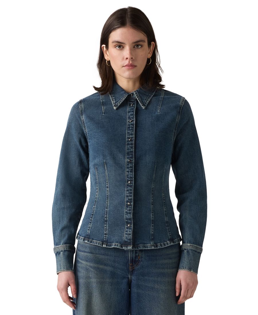 Женская рубашка с длинными рукавами премиум-класса Levi's, Navy
Женская рубашка с длинными рукавами премиум-класса Levi's, Navy