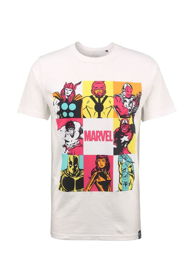 Футболка с героями Marvel в стиле поп-арт с принтом Marvel в стиле поп-арт Re:Covered, белый
Футболка с героями Marvel в стиле поп-арт с принтом Marvel в стиле поп-арт Re:Covered, белый