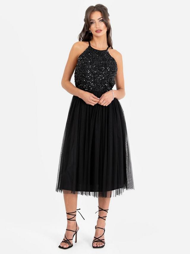 Миди-платье с отложным воротником Maya Deluxe, черный
Миди-платье с отложным воротником Maya Deluxe, черный