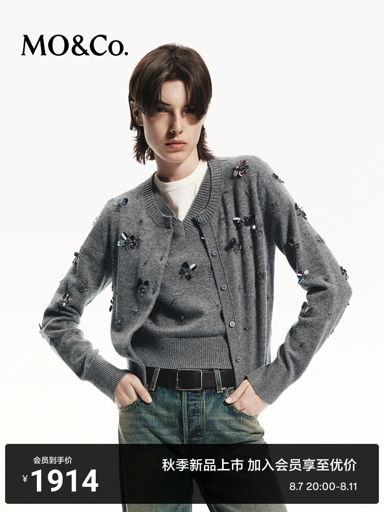 Вязаный кардиган Moco ручной работы, серый
Вязаный кардиган Moco ручной работы, серый