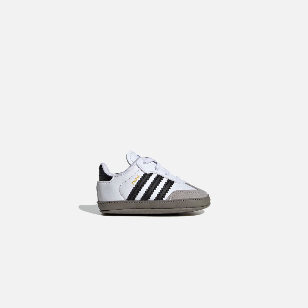 Кроссовки adidas Samba Crib, цвет Cloud White/Core Black/Clear Granite
Кроссовки adidas Samba Crib, цвет Cloud White/Core Black/Clear Granite