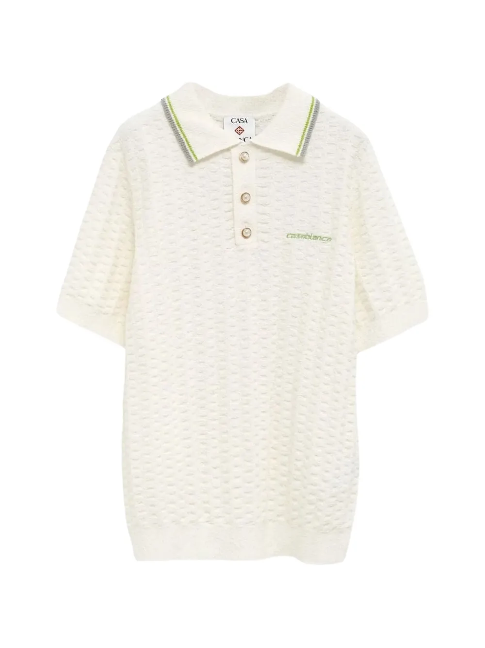 Поло с вышитым логотипом Casablanca, бежевый
Поло с вышитым логотипом Casablanca, бежевый