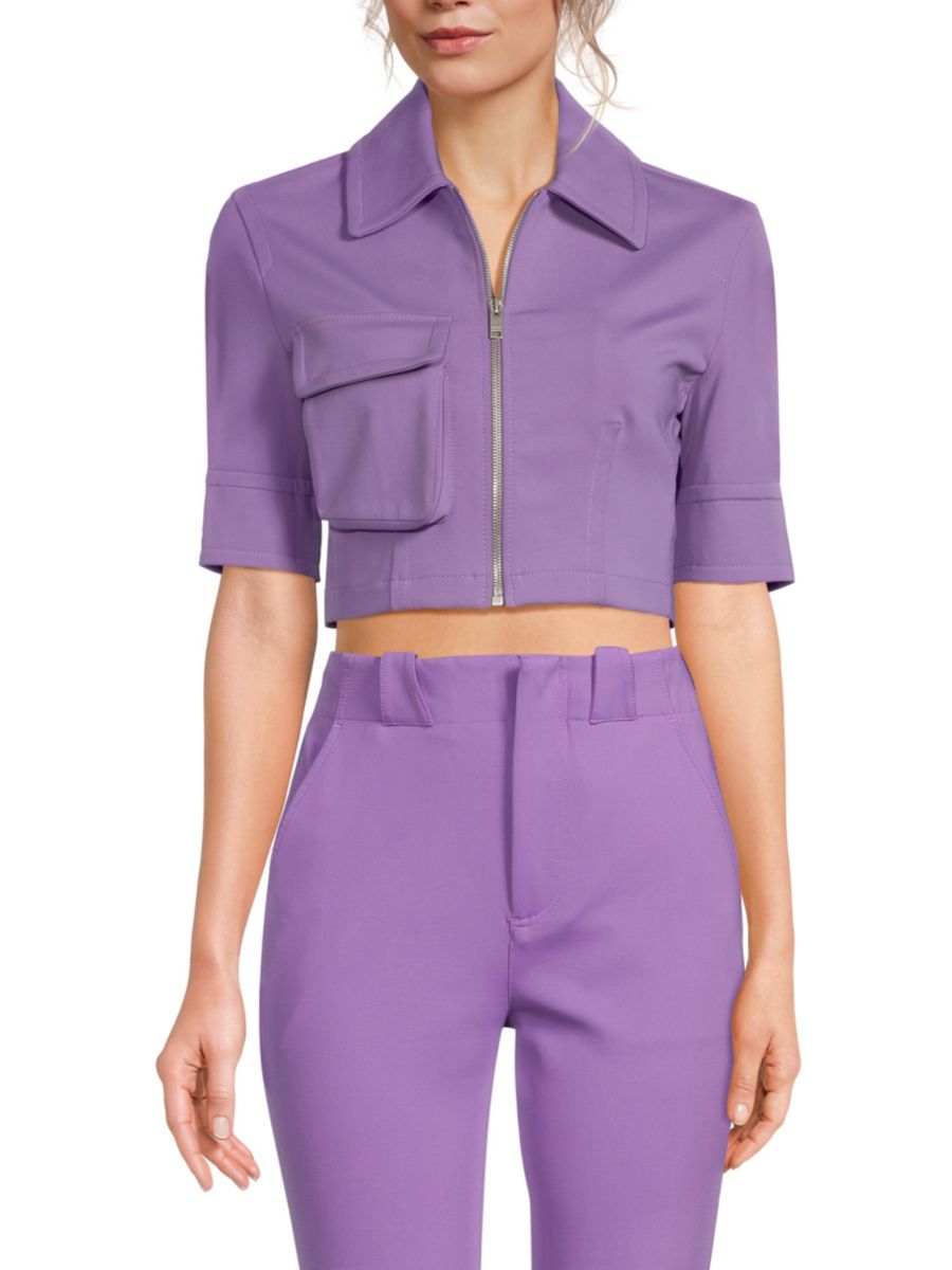 Укороченная куртка на молнии Ambush, фиолетовый
Укороченная куртка на молнии Ambush, фиолетовый