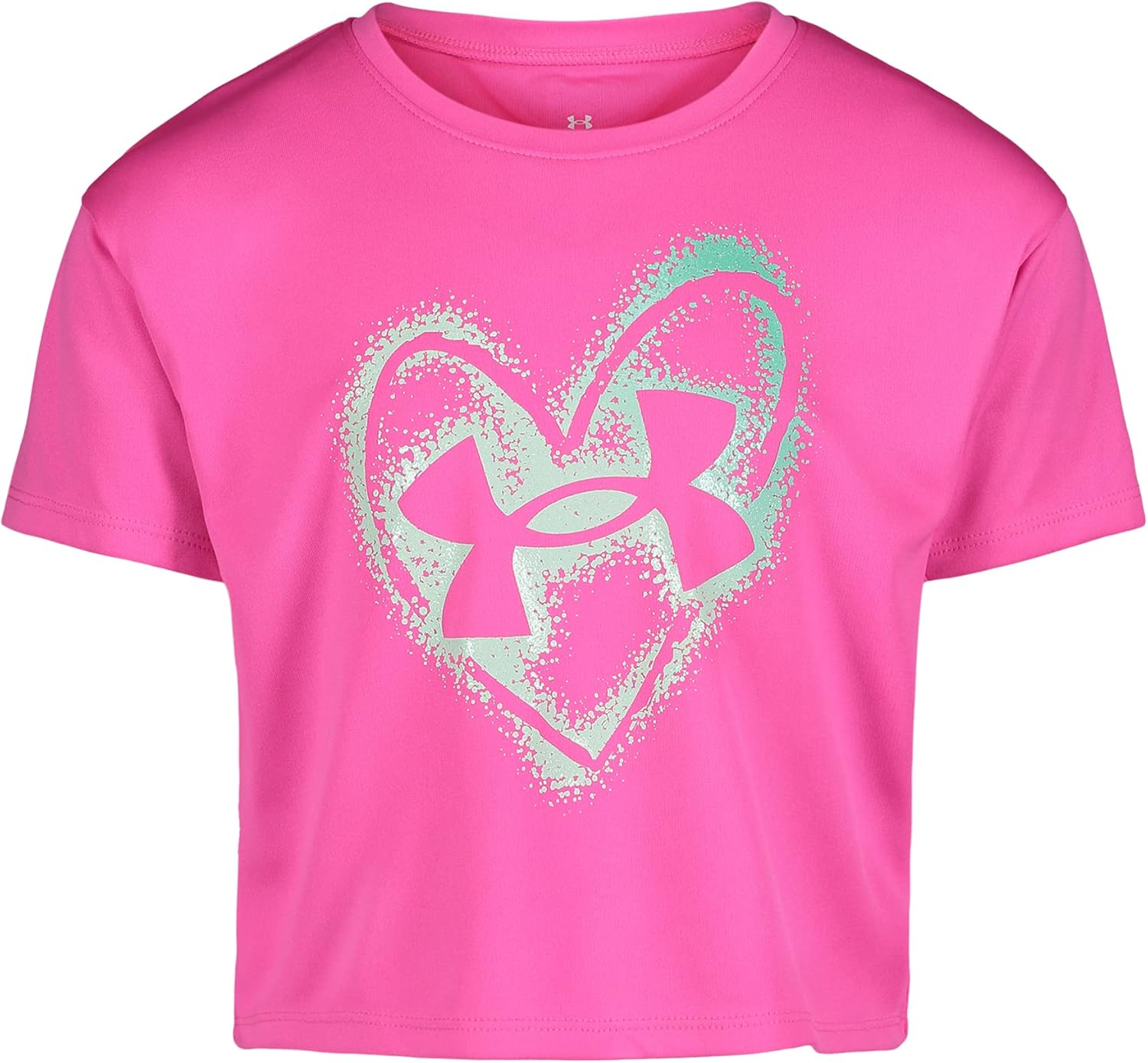 Футболка Under Armour для девочек с коротким рукавом и круглым вырезом, легкая и дышащая спортивная футболка., Rebel Pink Heart
Футболка Under Armour для девочек с коротким рукавом и круглым вырезом, легкая и дышащая спортивная футболка., Rebel Pink Heart
