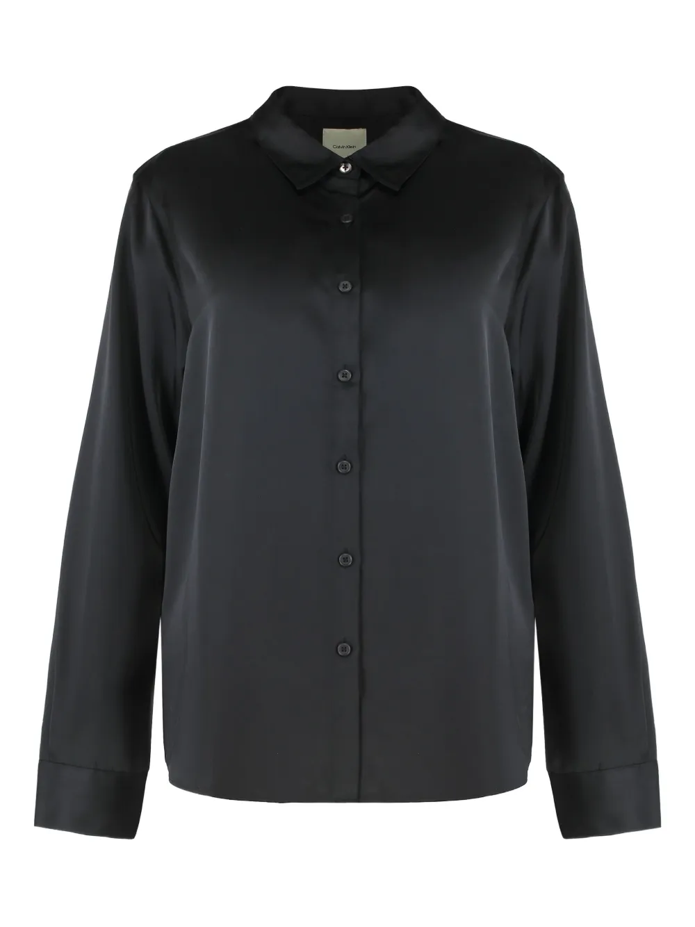 Атласная рубашка с длинными рукавами Calvin Klein, черный
Атласная рубашка с длинными рукавами Calvin Klein, черный