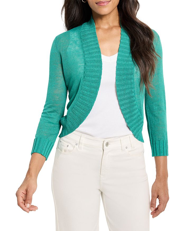 Кардиган-болеро из льняной смеси NIC+ZOE, зеленый
Кардиган-болеро из льняной смеси NIC+ZOE, зеленый