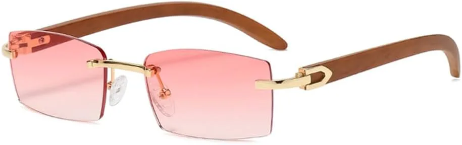 Женские солнцезащитные очки без оправы с защитой от УФ-излучения UV400, квадратные солнцезащитные очки для мужчин без оправы с цветными линзами UV400 VFDHN, Pink Lens
Женские солнцезащитные очки без оправы с защитой от УФ-излучения UV400, квадратные солнцезащитные очки для мужчин без оправы с цветными линзами UV400 VFDHN, Pink Lens