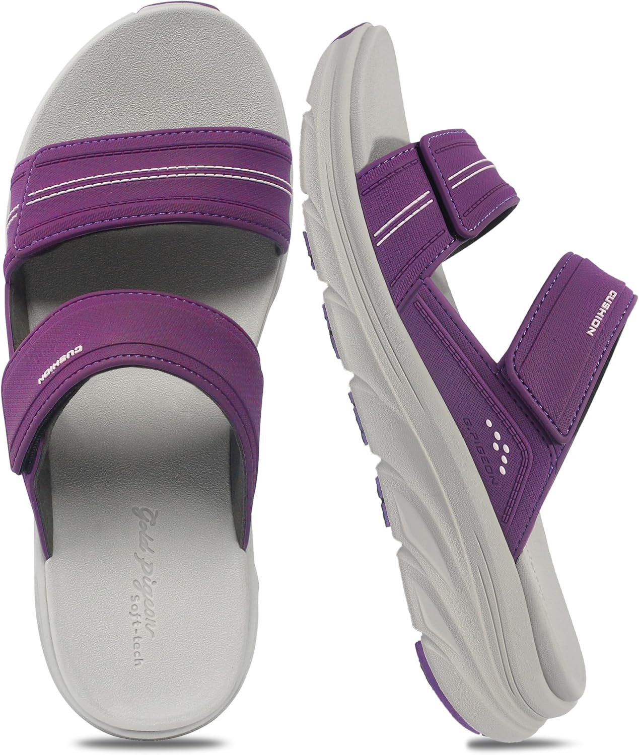 Сандалии Gold Pigeon EVA с амортизирующей подошвой против усталости, унисекс, с регулируемыми ремешками Gold Pigeon Shoes, пурпурный
Сандалии Gold Pigeon EVA с амортизирующей подошвой против усталости, унисекс, с регулируемыми ремешками Gold Pigeon Shoes, пурпурный