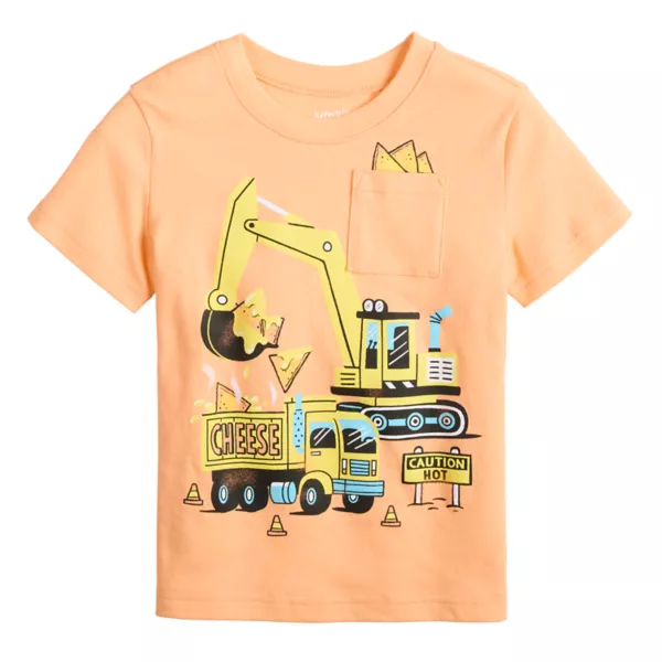 Футболка с принтом и карманом для мальчиков Baby & Toddler Jumping Beans, цвет orange nacho 
Футболка с принтом и карманом для мальчиков Baby & Toddler Jumping Beans, цвет orange nacho