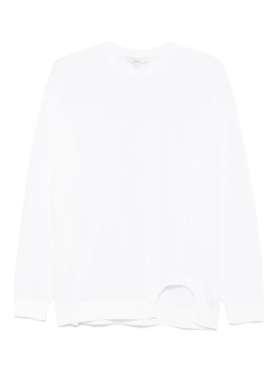 Свитер с вырезом Tibi, белый
Свитер с вырезом Tibi, белый