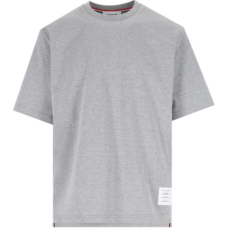 Полосатая детализированная футболка с круглым вырезом Stripe Detailed Crewneck THOM BROWNE, серый
Полосатая детализированная футболка с круглым вырезом Stripe Detailed Crewneck THOM BROWNE, серый