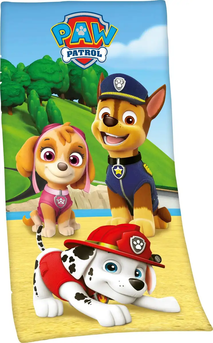 Полотенце PAW PATROL "Щенячий патруль", (1 шт.), с милым мотивом 75х150 см (1 шт.), синий
Полотенце PAW PATROL "Щенячий патруль", (1 шт.), с милым мотивом 75х150 см (1 шт.), синий