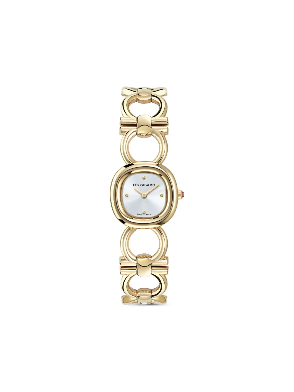 Наручные часы Double Gancini 25 мм Ferragamo, белый
Наручные часы Double Gancini 25 мм Ferragamo, белый